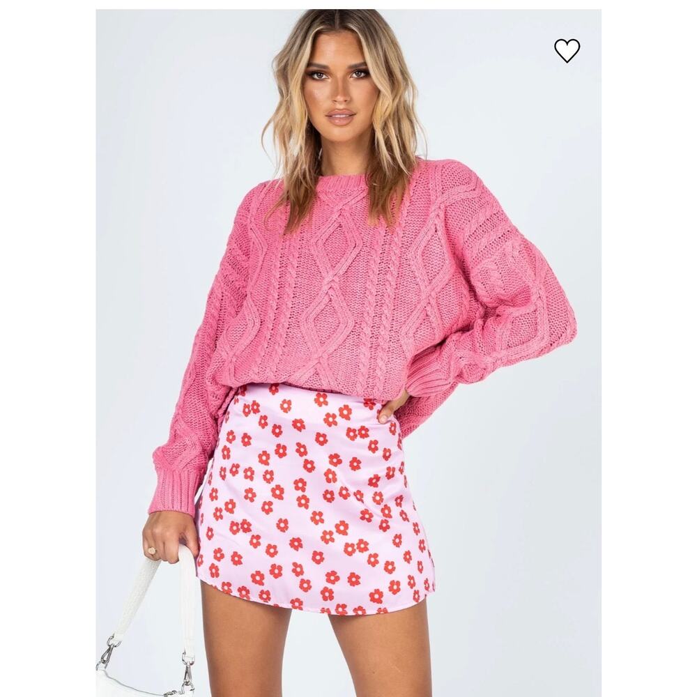 Princess Polly Anaya Oversized Sweater Pink XS/S - Picture 2 of 7